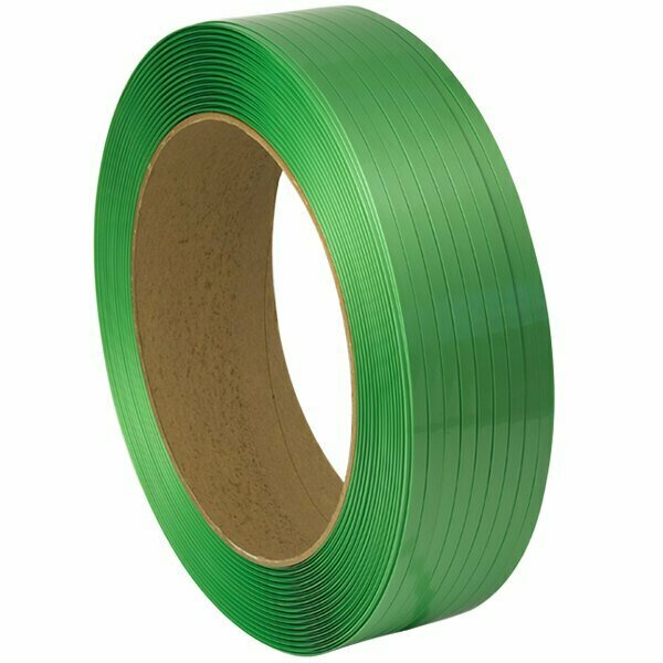 Pac Strapping Products 4000' x 5/8'' 53 lb. Green Polyester Strapping Coil with 16'' x 6'' Core 442SPE1400G